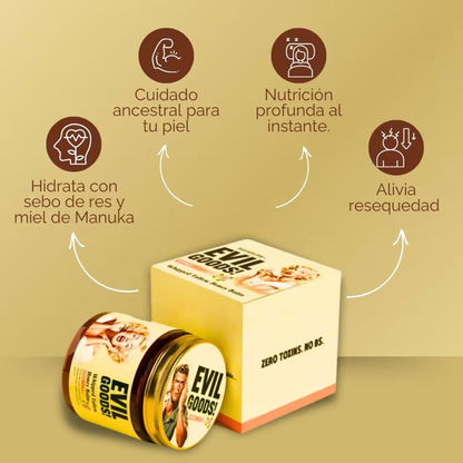 Bálsamo Evil Goods Cebo De Res Rejuvenece, hidrata y repara profundamente