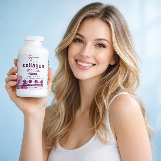 Multi collagen complex women: Regeneración total con 5 tipos de colágeno