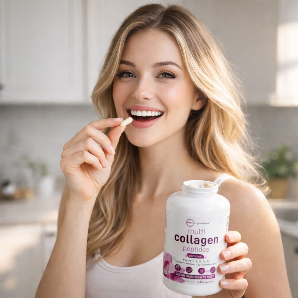 Multi collagen complex women: Regeneración total con 5 tipos de colágeno